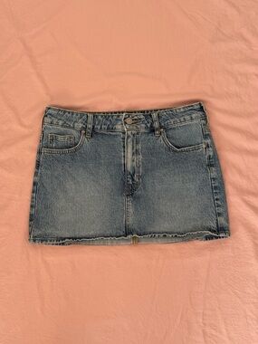 PacSun Light Blue Denim Mini Skirt